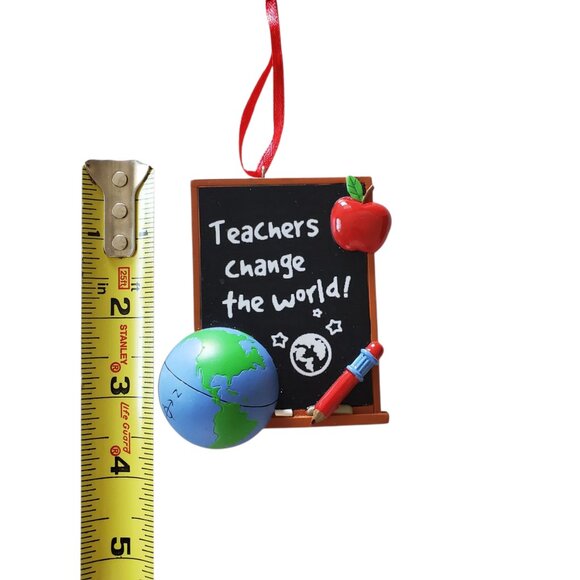 Hallmark Teachers Change the World Christmas Ornament - Picture 5 of 7